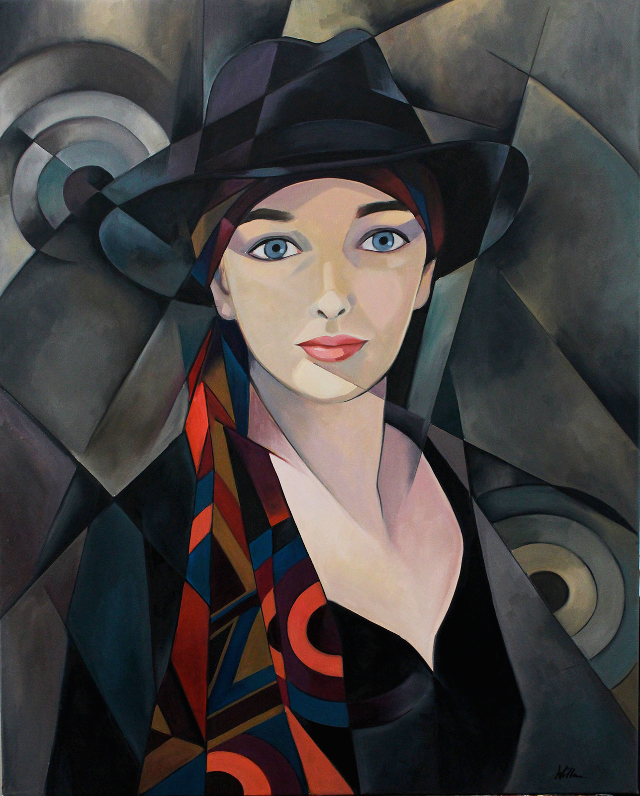 Girl In Black Hat Image