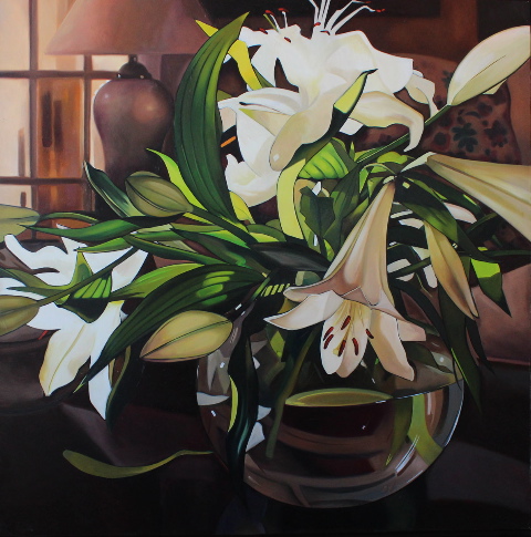 Lilies in a Fish Bowl Image